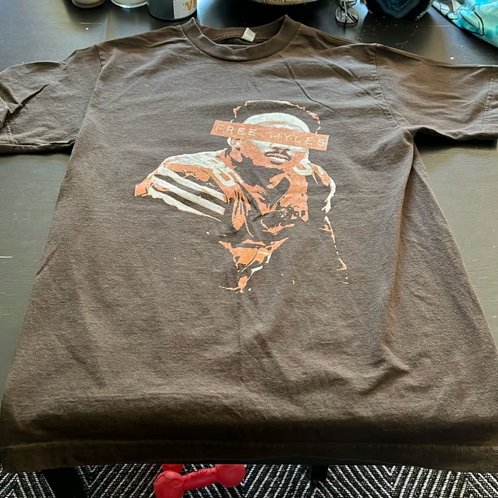 Free Myles Garrett tshirt in medium. The Dawg pound. Good used condition.